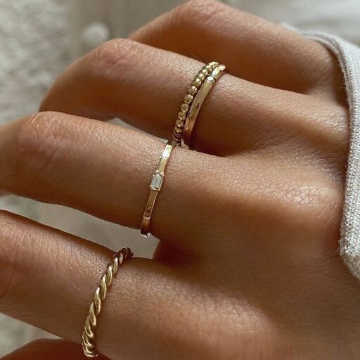 Stackable rings and bands